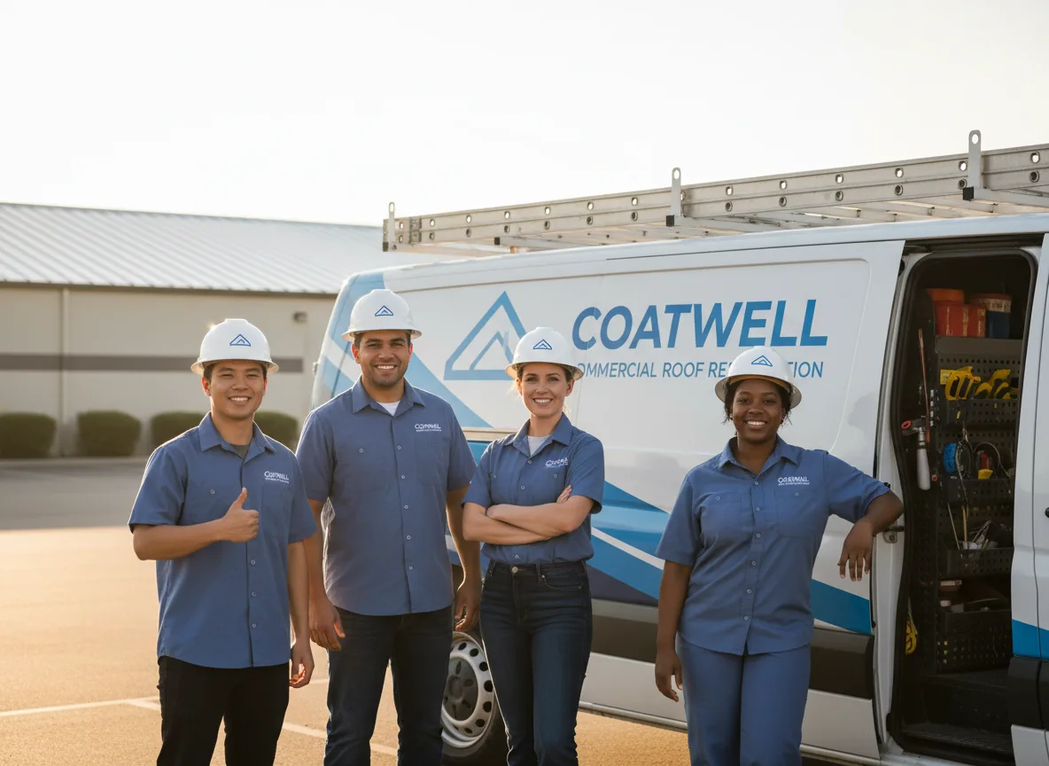 Commercial roof coating company in Gas, KS