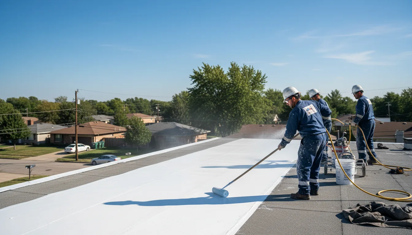Commercial roof coating in Gas, KS near me